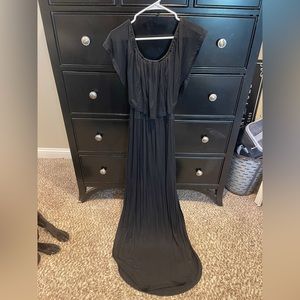 Amazon Maxi Dress, Black, Size Large